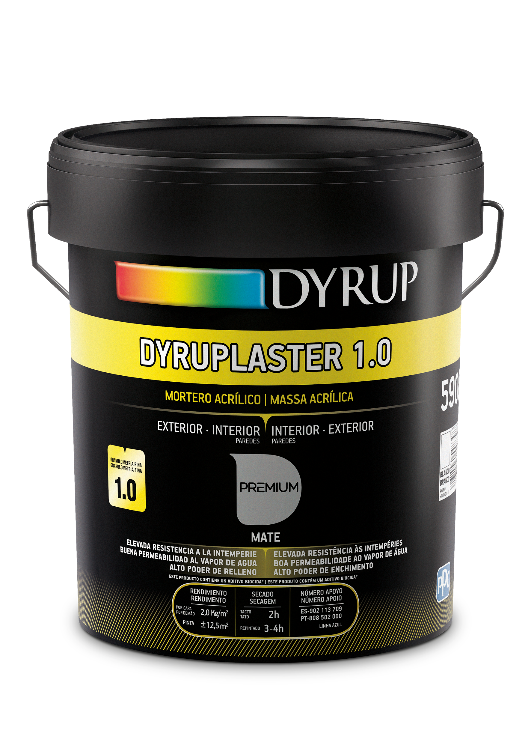Dyrup Dyruplaster Acryl 1.0 - Massa Acrílica de Revestimento Areado Interior e Exterior